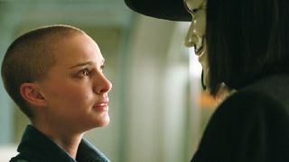 Natalie Portman in V for Vendetta.