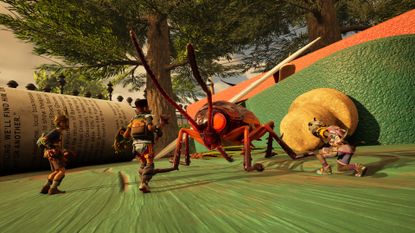 A screenshot of the upcoming PS5 game, Grounded 2. 