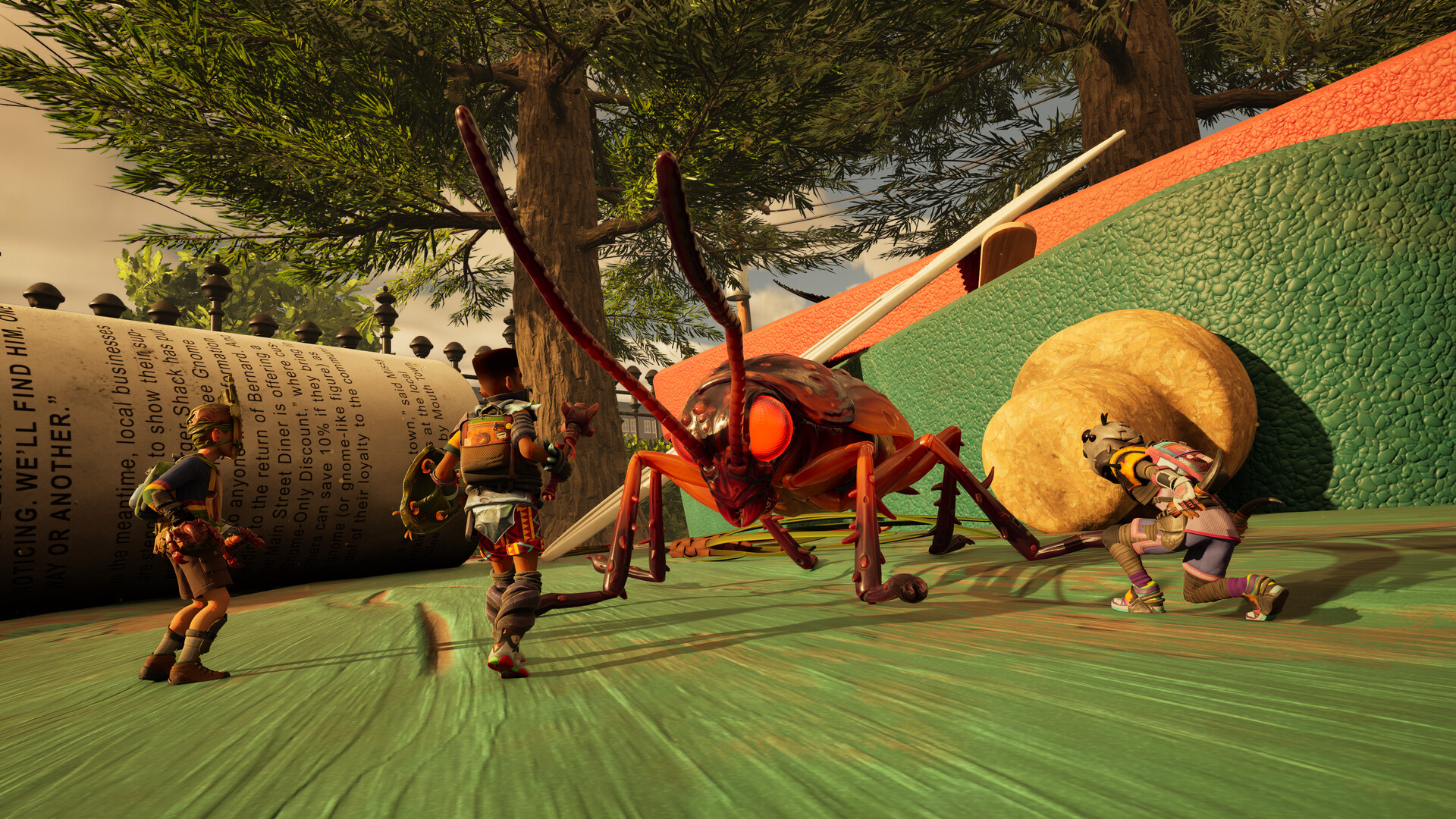 A screenshot of the upcoming PS5 game, Grounded 2.