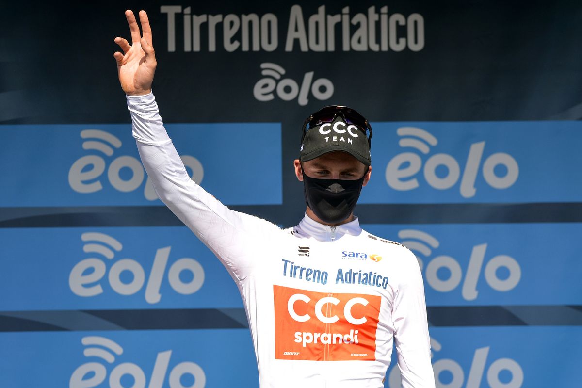 Tirreno Adriatico 2020 55th Edition 1st stage Lido di Camaiore Lido di Camaiore 133 km 07092020 Szymon Sajnok POL CCC Team photo Tommaso PelagalliBettiniPhoto2020