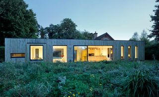 CLT extension to a listed barn conversion