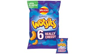 A multi-pack of walkers wotsits - a good option in our healthy crisps list