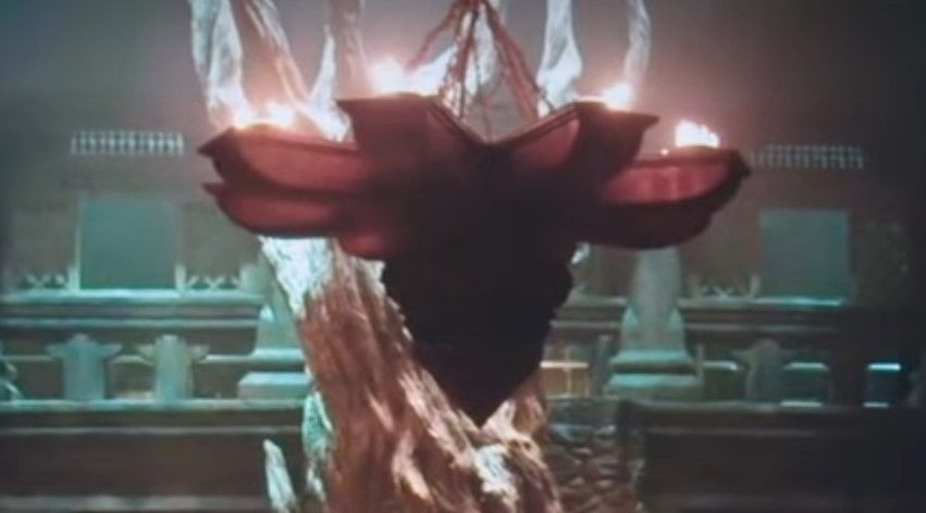 A chandelier that looks like a Blackstone Fortress