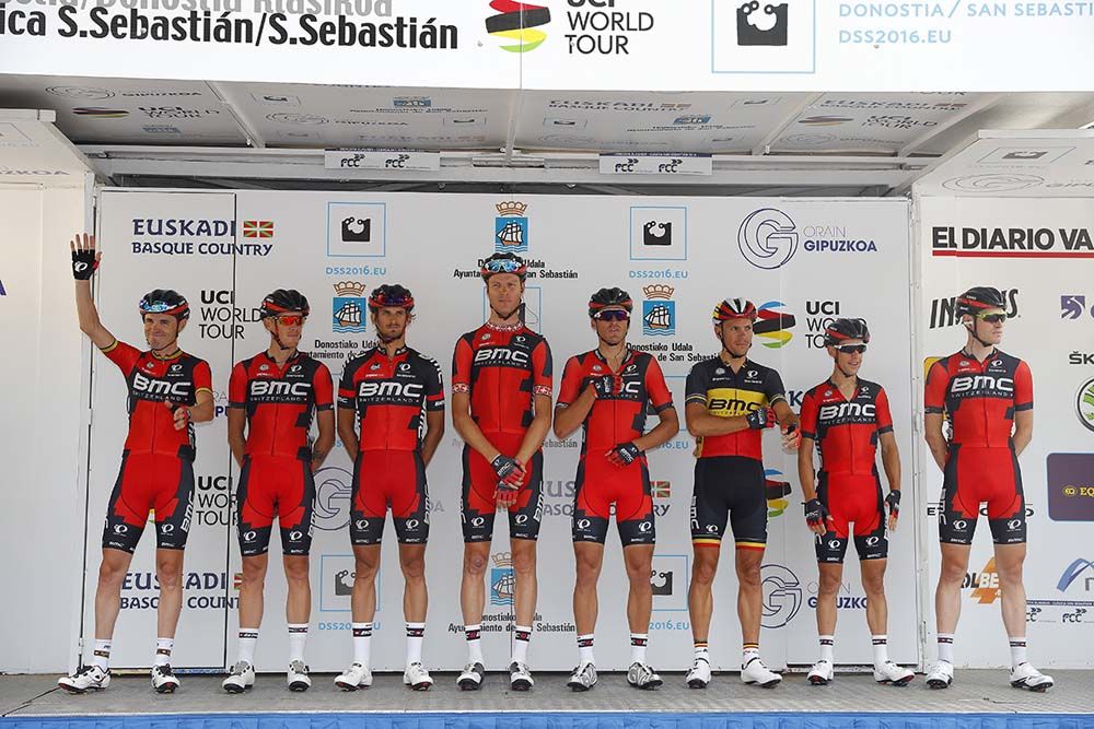 BMC on the pre-race podium