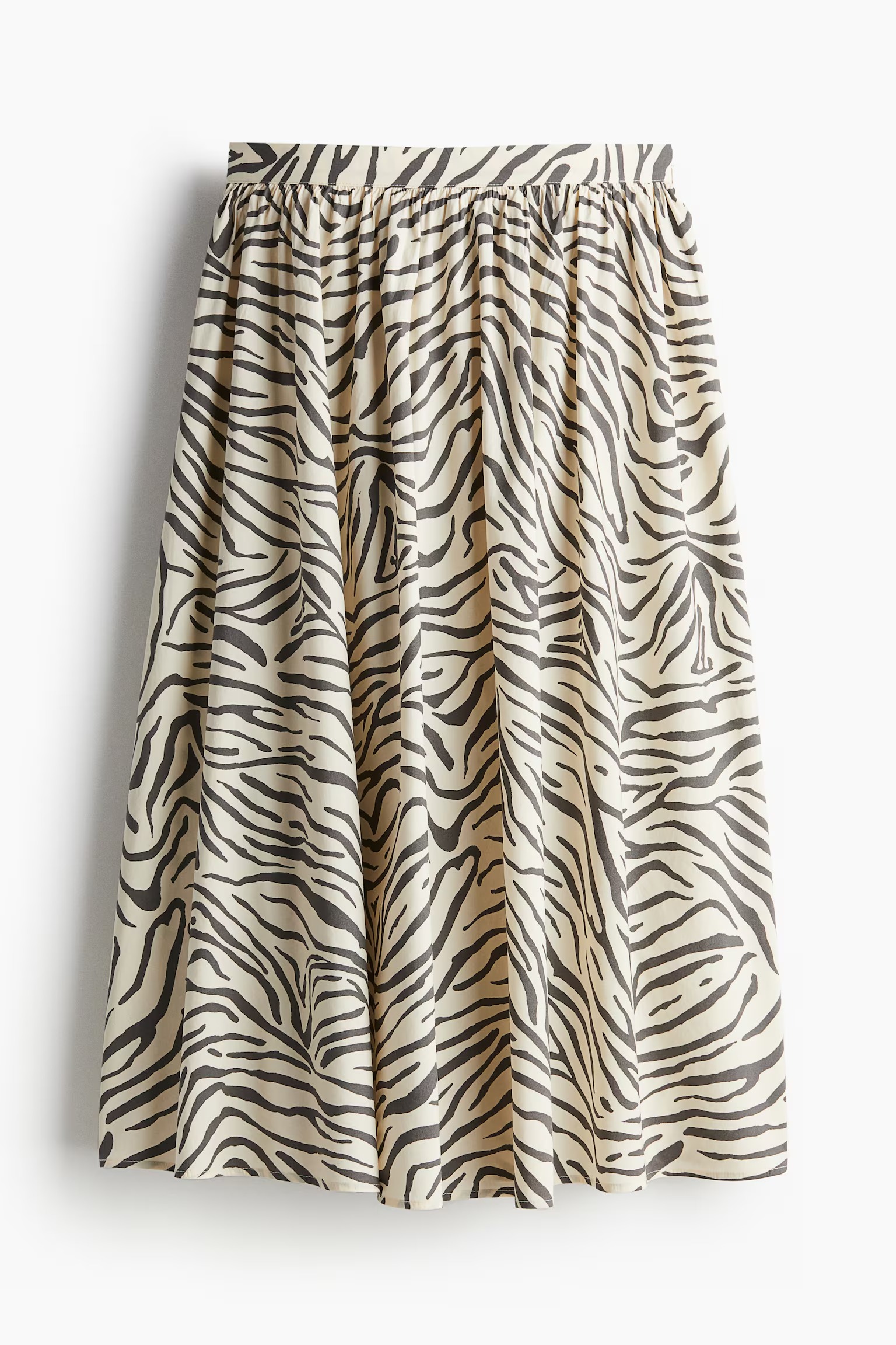 H&M, Flared Poplin Skirt