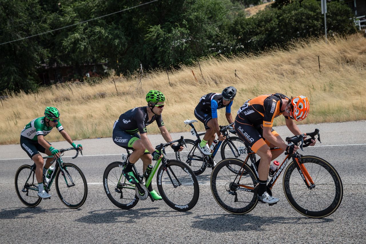 The breakaway suffers in the heat during stage 5 at the Tour of Utah