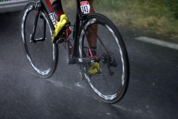 There was a lot of rain during the stage
