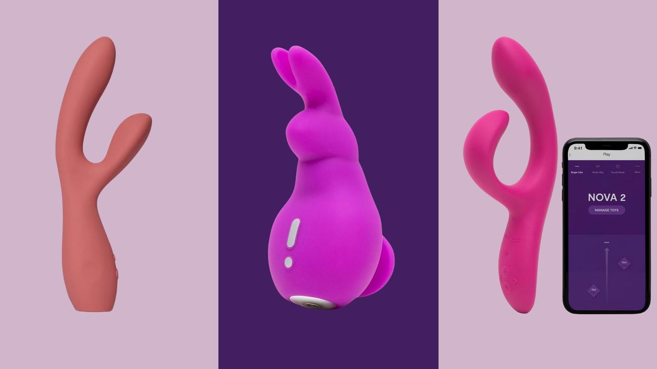 Three of. best rabbit vibrators (L-R): The Artist, Happy Rabbit Mini Ears and We-Vibe Nova 2