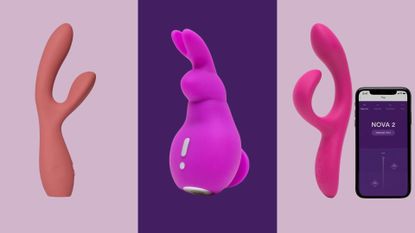 Three of. best rabbit vibrators (L-R): The Artist, Happy Rabbit Mini Ears and We-Vibe Nova 2