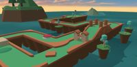 A minigolf course