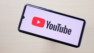 YouTube logo on ZTE Axon