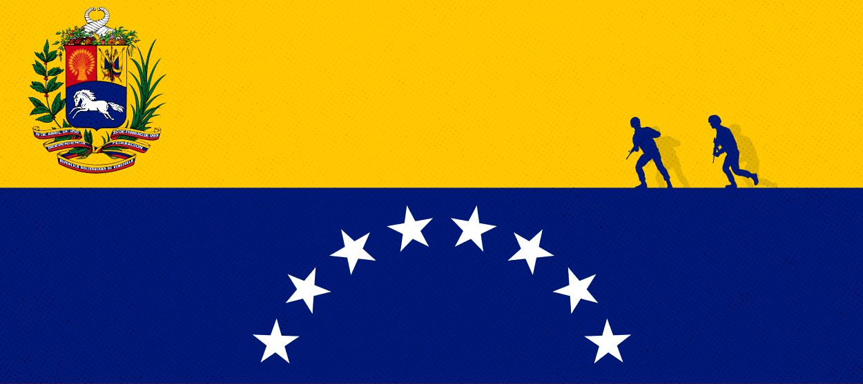 The flag of Venezuela.