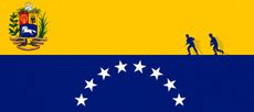 The flag of Venezuela.