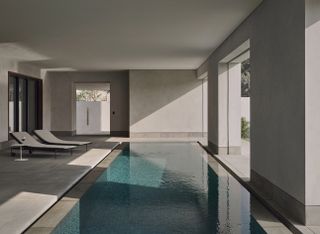 swimming pool at The Architect’s Home by Aleeya. design studio