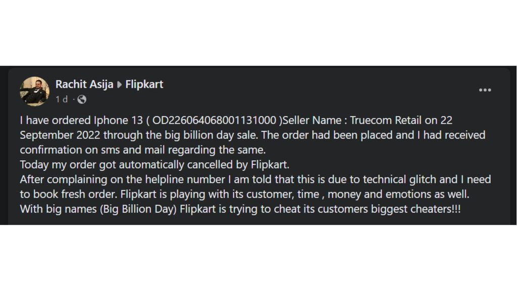 IPhone 13 Orders From The Big Billion Days Sale Are Getting Cancelled