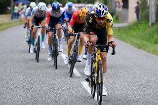 Wout Van Aert leads the breakaway on stage 6 of the 2023 Tour de France