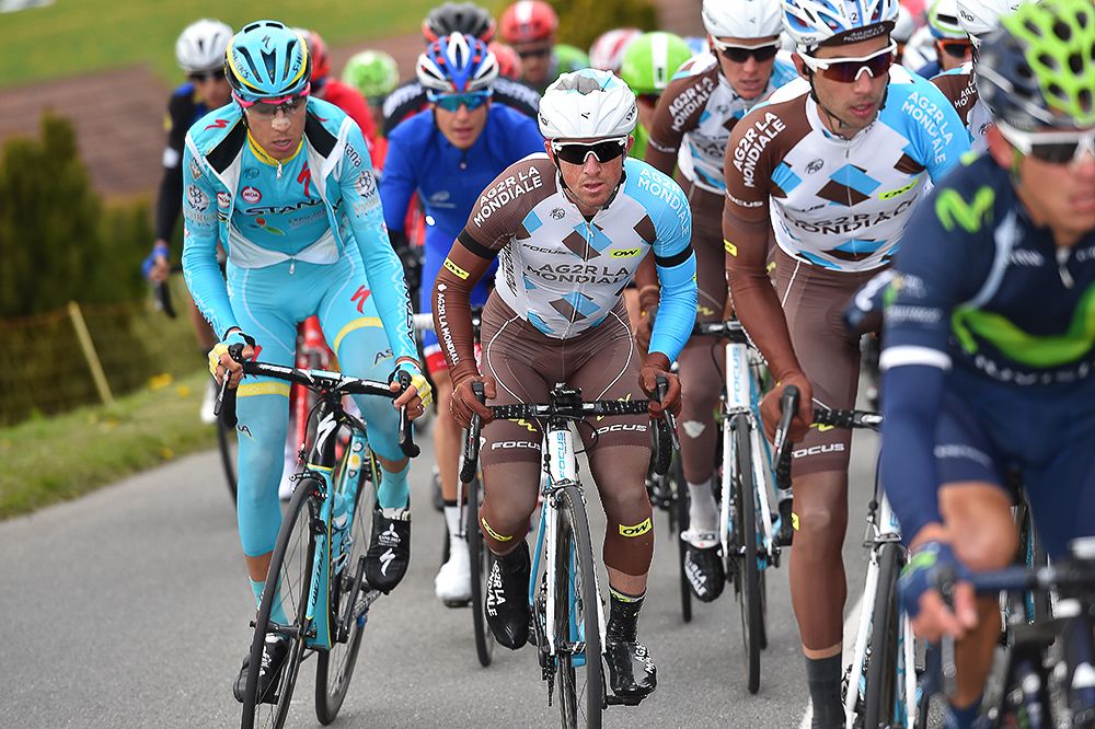 San Dumoulin (AG2R) during stage 4 at Tour de Romandie.