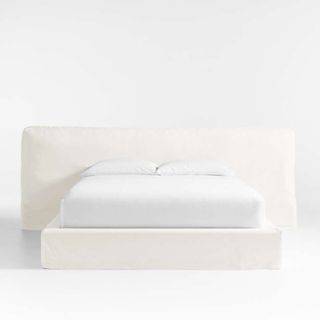 Ever White Bed against a white background.