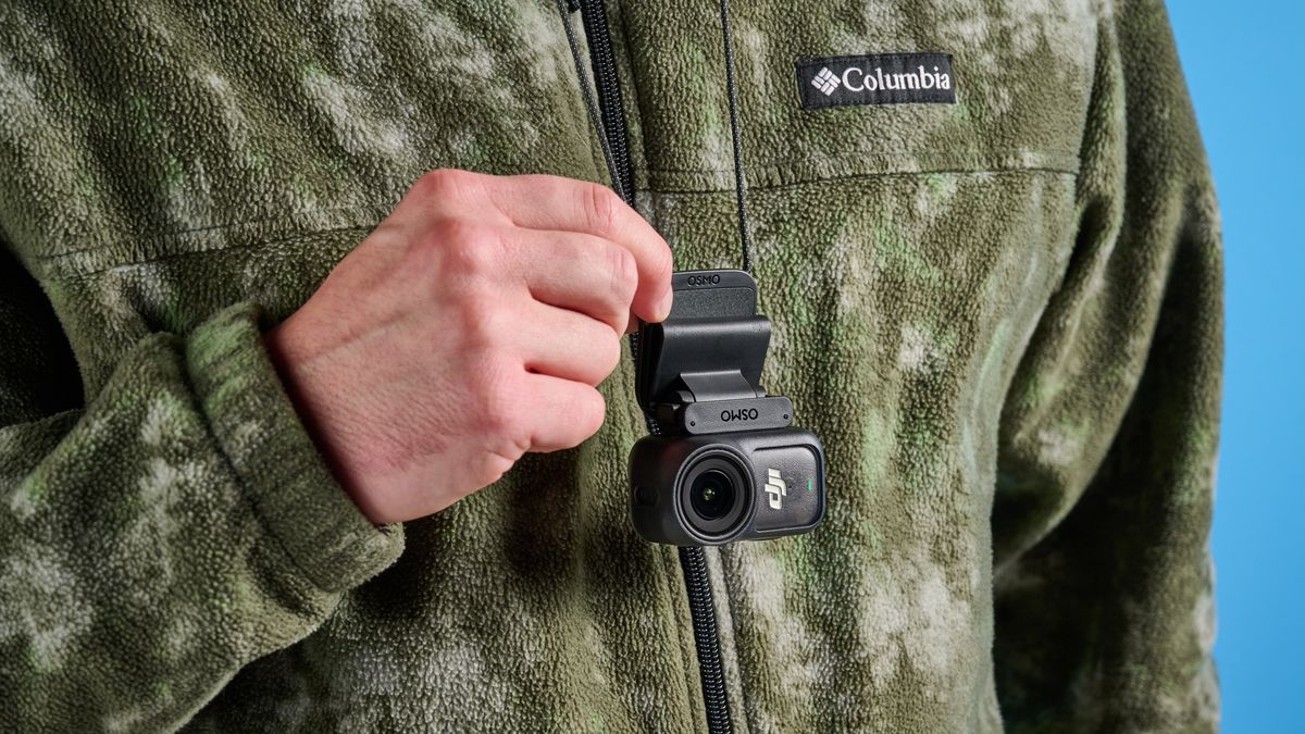 DJI Osmo Nano on a neck pendant