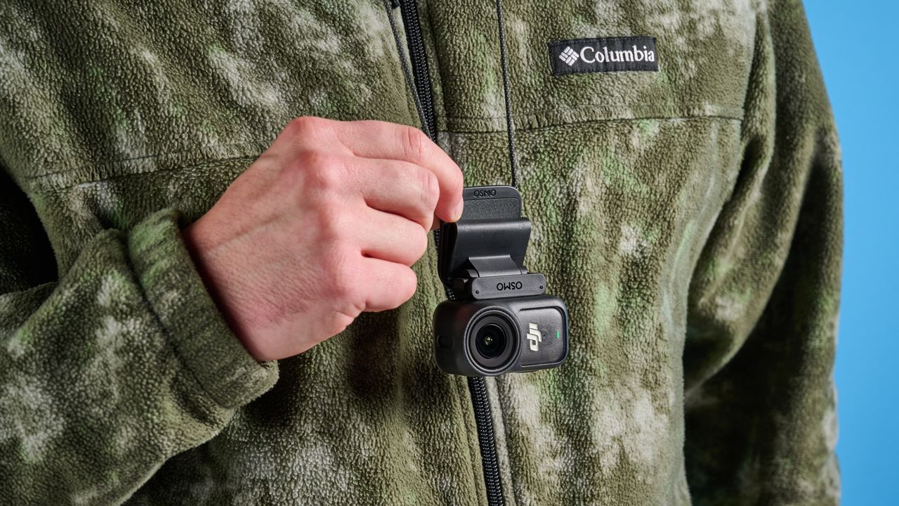DJI Osmo Nano on a neck pendant