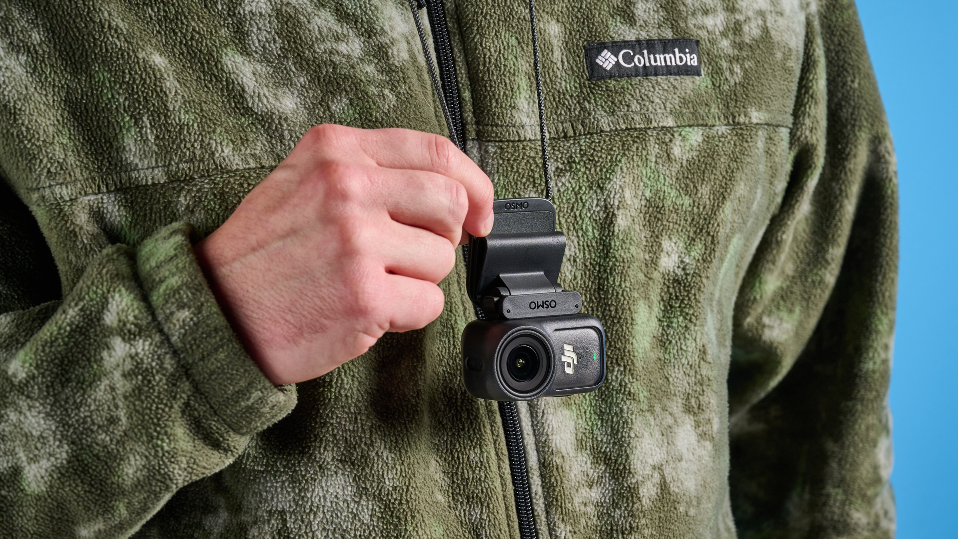 DJI Osmo Nano on a neck pendant