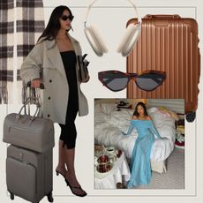 Collage of travel-related gifts