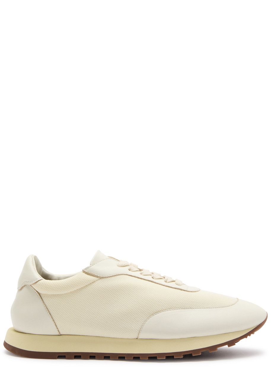 Owen Panelled Mesh-Knit Sneakers