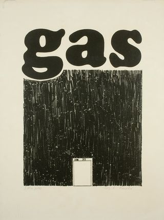 Gas, 1962, by Ed Ruscha, lithograph