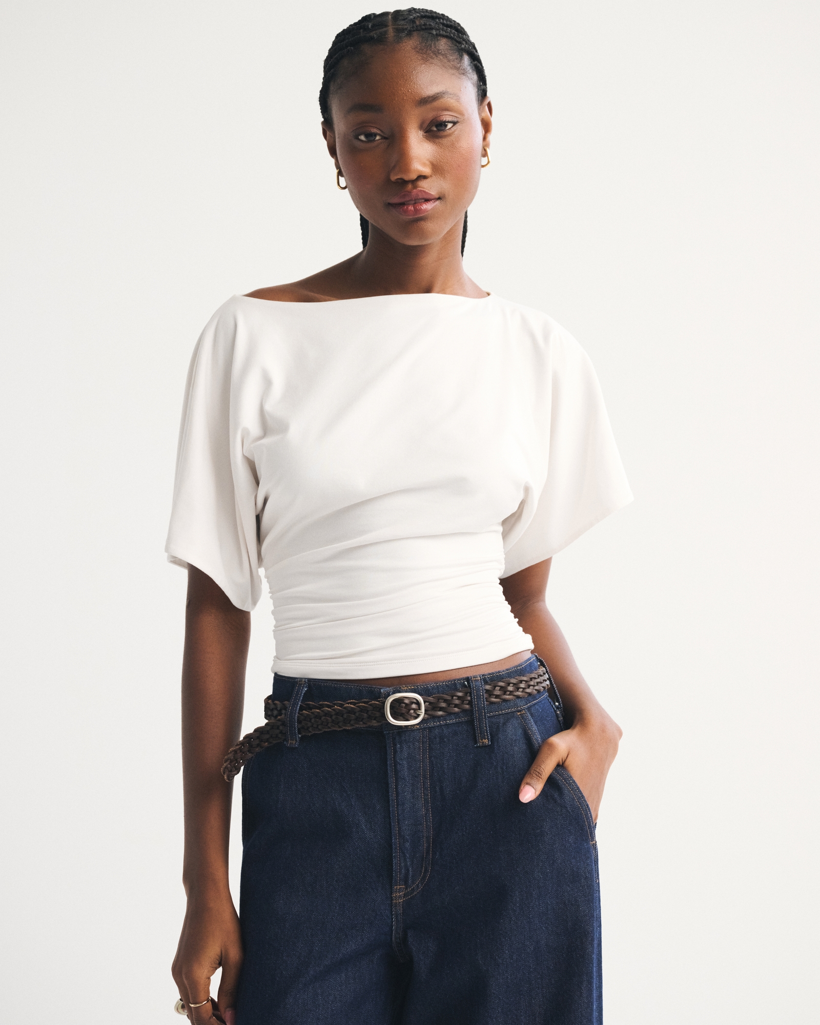 Flutter Sleeve Slash Top