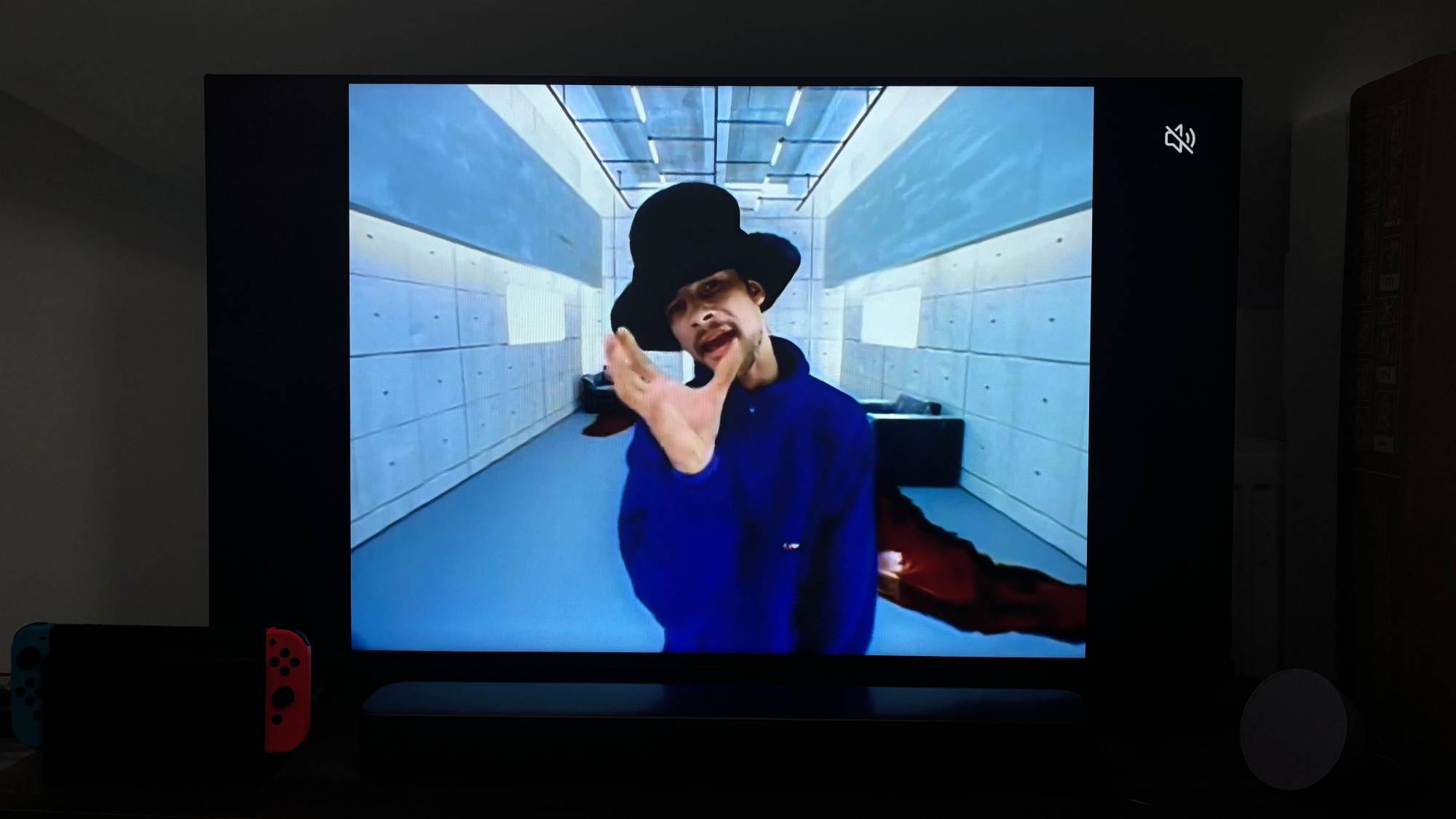 The music video for Virtual Insanity playing on the Spotify smart TV app