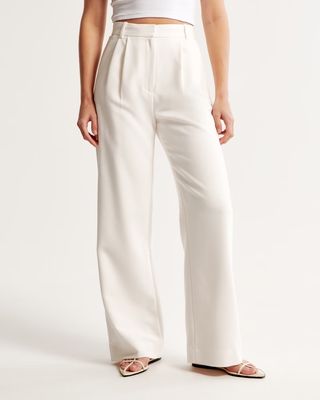 A&f Sloane Tailored Wide Leg Pant