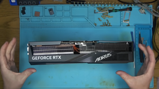 A fatally-bent Aorus RTX 4090 comes in for repair