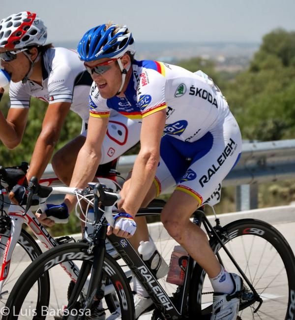 Australian Bernie Sulzberger (Raleigh - GAC) was in the break for the second day in a row