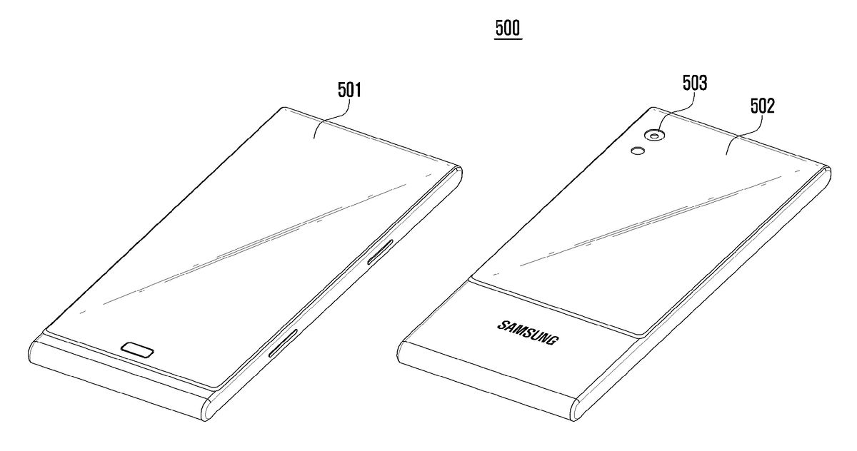 Samsung&#039;s wraparound camera phone display offers unique photo potential