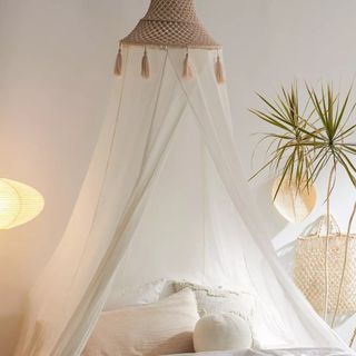 Tassel Macramé Bed Canopy