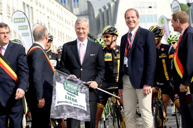 Race director Christian Prudhomme at the start