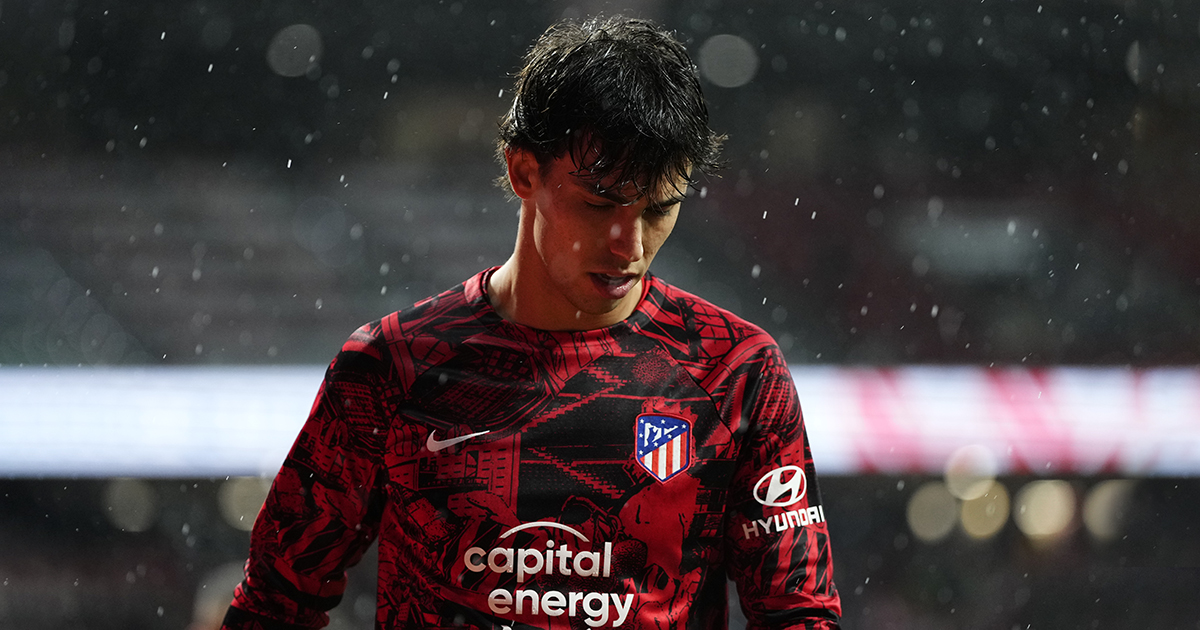Arsenal target Joao Felix of Atletico de Madrid and Portugal during the warm-up before during the LaLiga Santander match between Atletico de Madrid and FC Barcelona at Civitas Metropolitano Stadium on January 8, 2023 in Madrid, Spain.