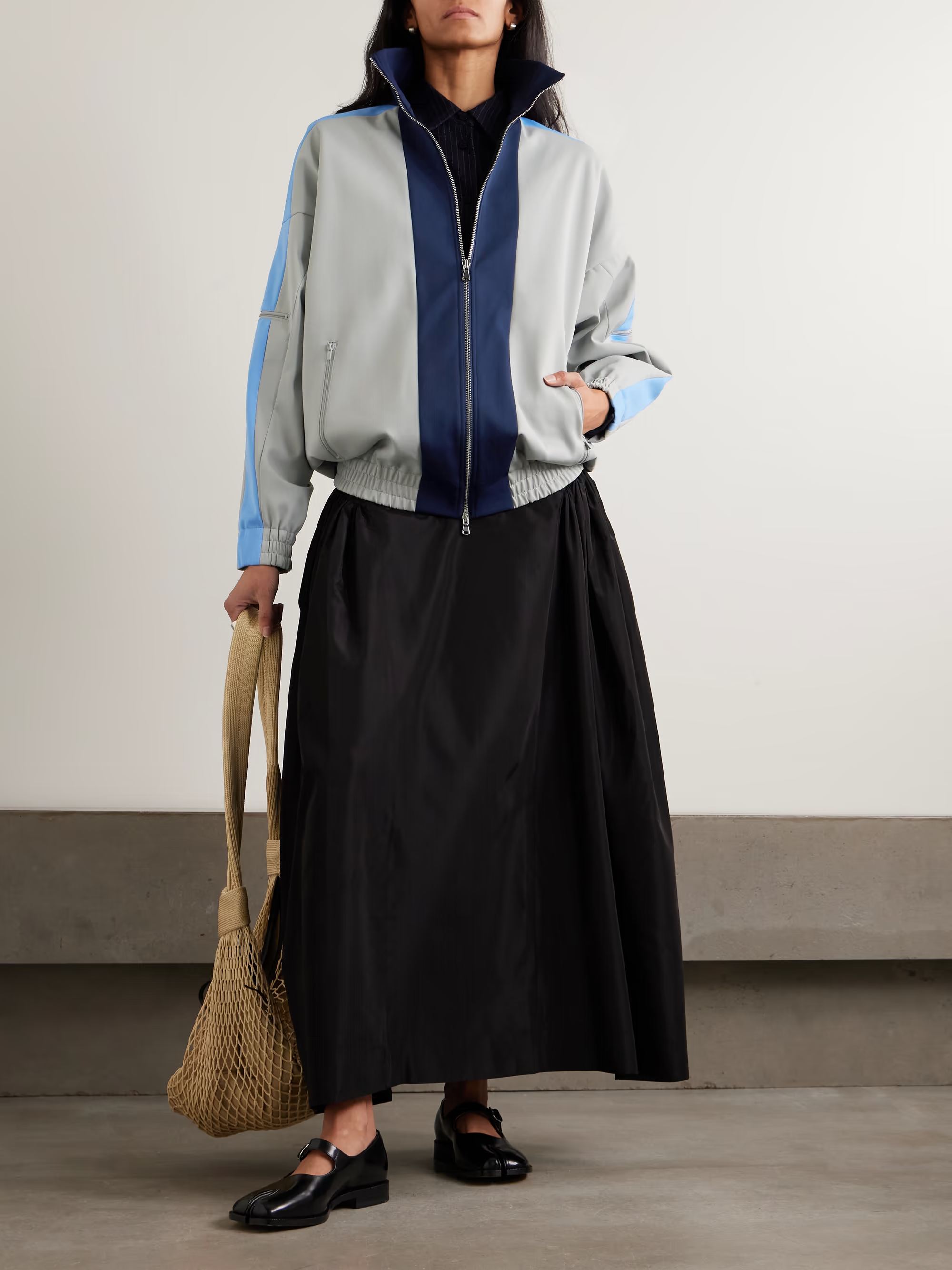 Tibi, Color-Blocked Jersey Jacket