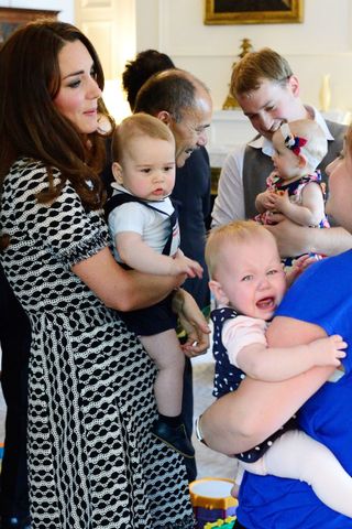 Kate Middleton and Prince George in New Zealand