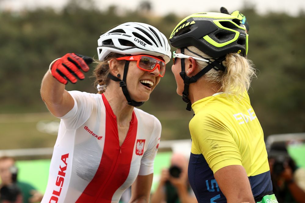 Jenny Rissveds and runner-up Maja Wloszczowska