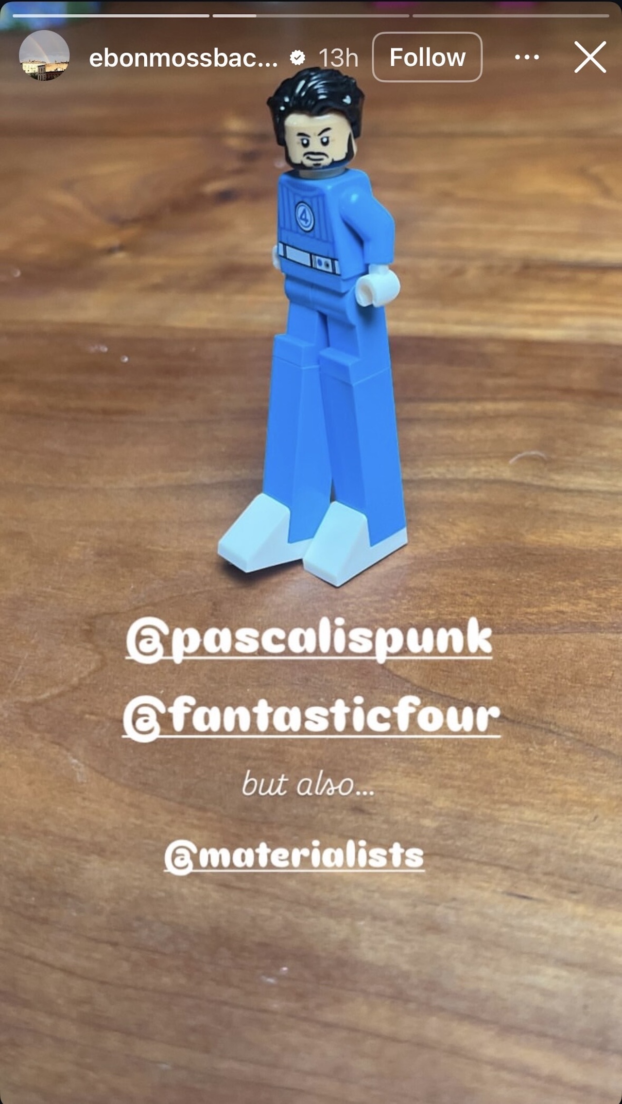 Ebon's post with Pedro Pascal's Fantastic Four lego