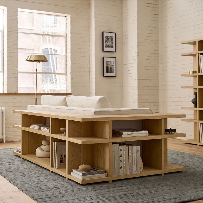 West Elm, Wallace Modular Low Bookcase Shelf Unit