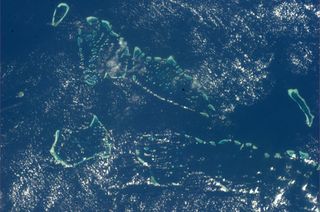 Maldives Atolls from Space