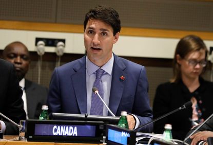 Justin Trudeau at the UN headquarters in NYC