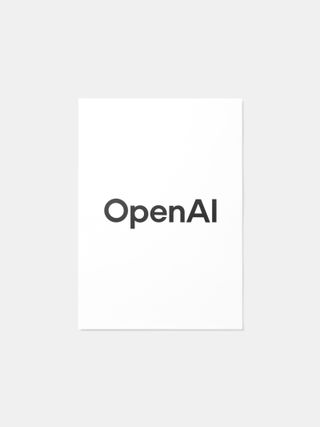 The company's logo and wordmark is rendered in OpenAI Sans