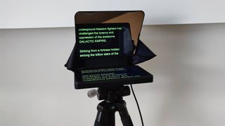 Elgato Prompter displaying text