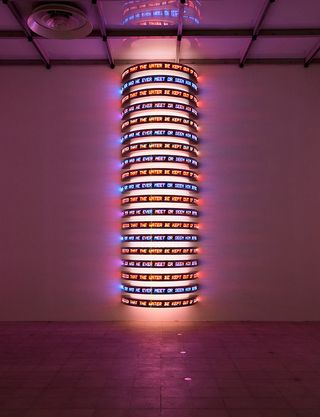 MONUMENT, 2008, installation view at ‘Light Show’, 2013