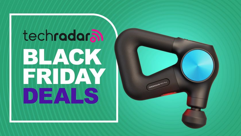Theragun Pro with Black Friday deals banner