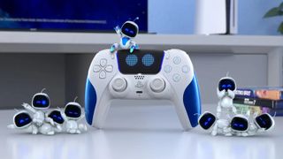 Astro Bot controller surrounded by bots in the game Astro Bot