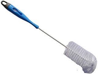 Supa Wild Bird 2 in 1 Cleaning Brush | Handle Contains Small Brush for Cleaning Awkward Spots | Excellent for Cleaning Feeders, Transparent, Pack of 1, Ss805